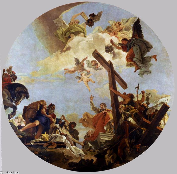 Wikioo.org – L'Encyclopédie des Beaux Arts - Peinture, Oeuvre de Giovanni Battista Tiepolo - découverte de  la  vrai  croisée