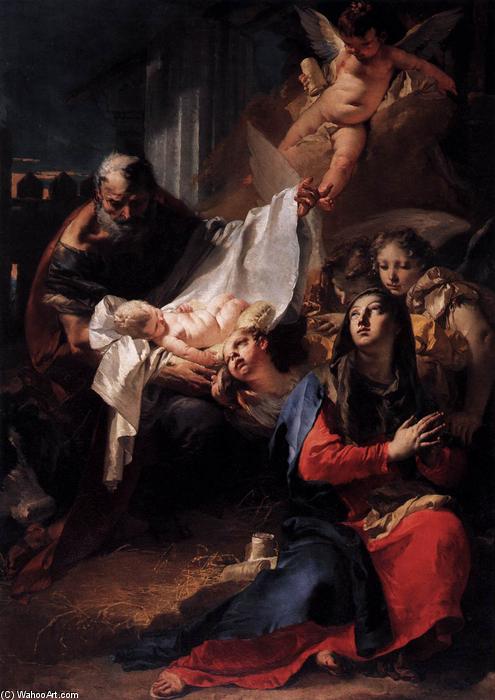 Wikioo.org - Die Enzyklopädie bildender Kunst - Malerei, Kunstwerk von Giovanni Battista Tiepolo - Geburt Christi
