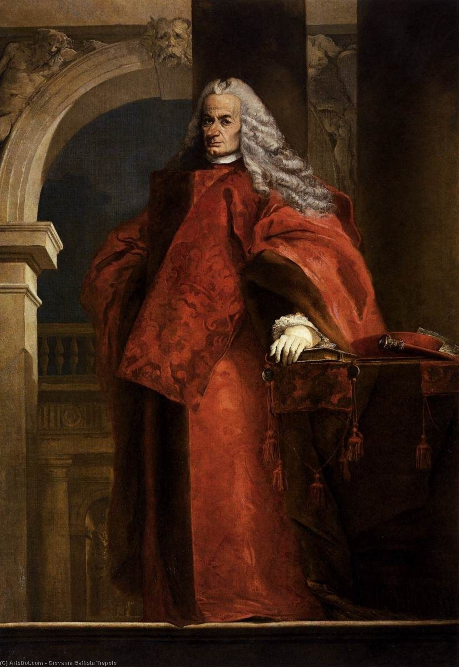 WikiOO.org - Εγκυκλοπαίδεια Καλών Τεχνών - Ζωγραφική, έργα τέχνης Giovanni Battista Tiepolo - Portrait of Daniele IV Dolfin