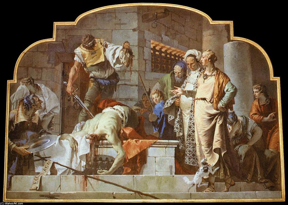 Wikioo.org - The Encyclopedia of Fine Arts - Painting, Artwork by Giovanni Battista Tiepolo - The Beheading of John the Baptist