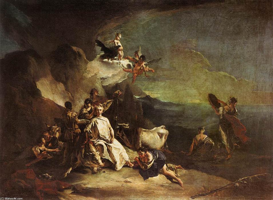 Wikioo.org - The Encyclopedia of Fine Arts - Painting, Artwork by Giovanni Battista Tiepolo - The Rape of Europa