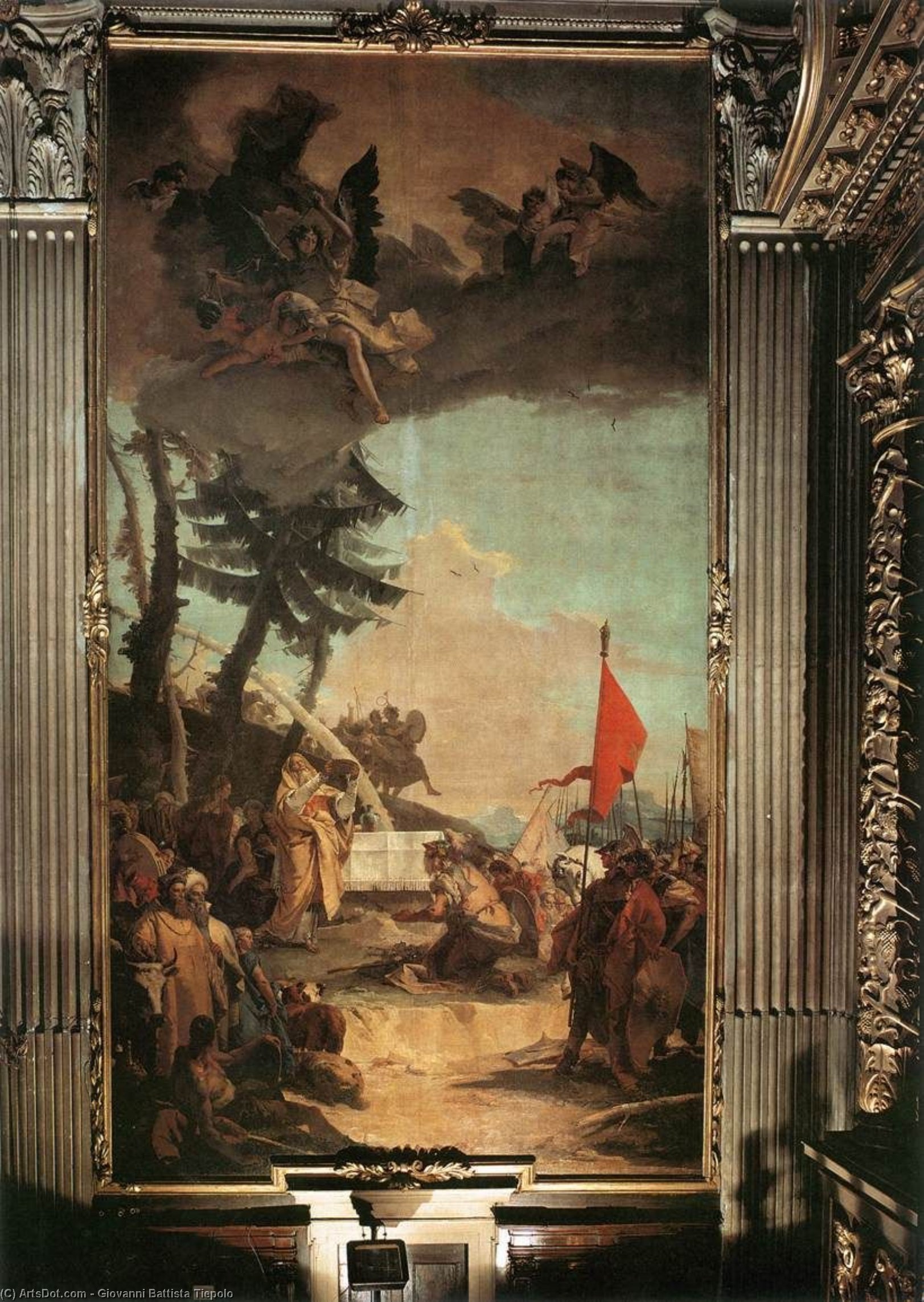 WikiOO.org - Εγκυκλοπαίδεια Καλών Τεχνών - Ζωγραφική, έργα τέχνης Giovanni Battista Tiepolo - The Sacrifice of Melchizedek