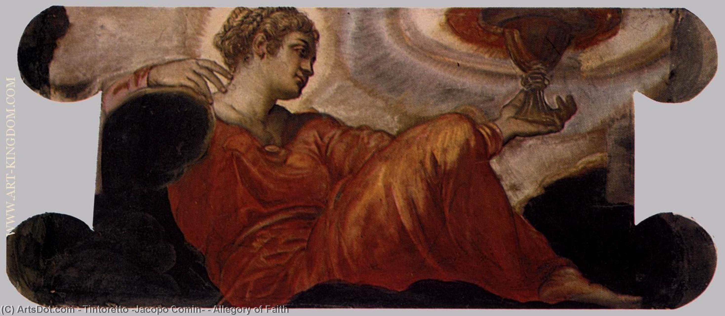 WikiOO.org - Энциклопедия изобразительного искусства - Живопись, Картины  Tintoretto (Jacopo Comin) - Аллегория веры