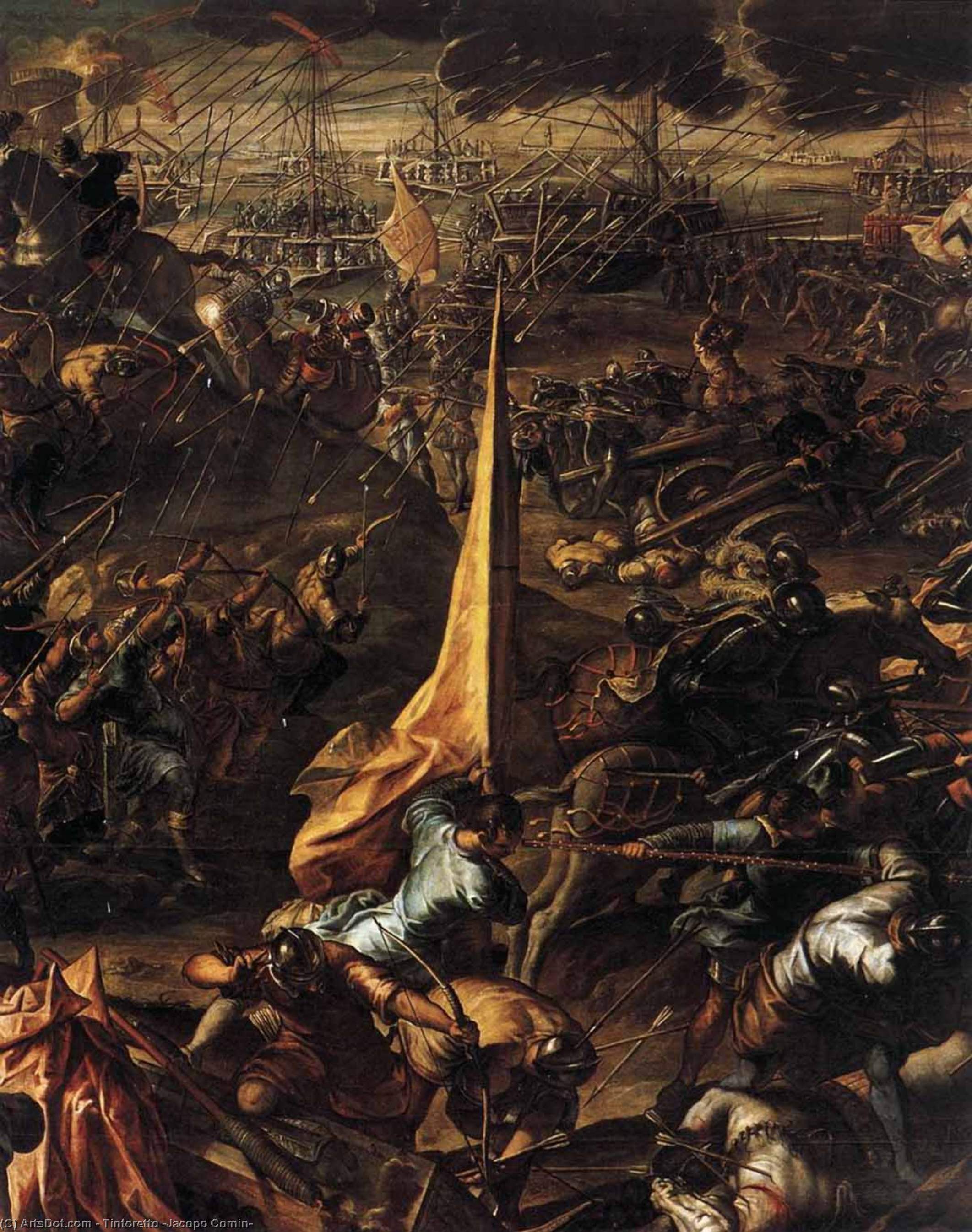 WikiOO.org – 美術百科全書 - 繪畫，作品 Tintoretto (Jacopo Comin) - 征服 的  扎拉