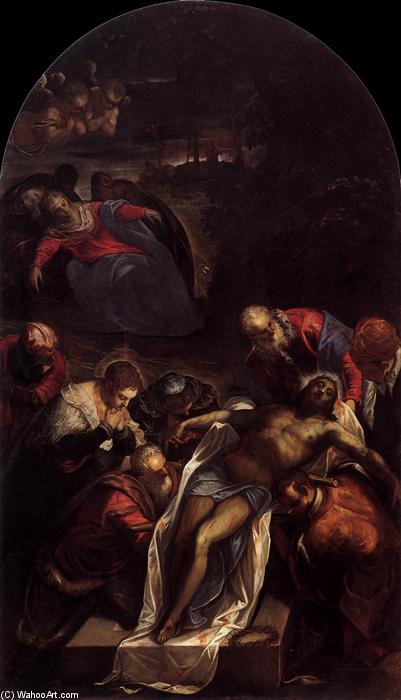 WikiOO.org – 美術百科全書 - 繪畫，作品 Tintoretto (Jacopo Comin) - 掩埋