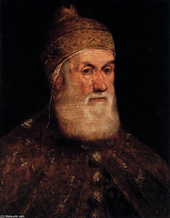 WikiOO.org - אנציקלופדיה לאמנויות יפות - ציור, יצירות אמנות Tintoretto (Jacopo Comin) - Portrait of Doge Girolamo Priuli