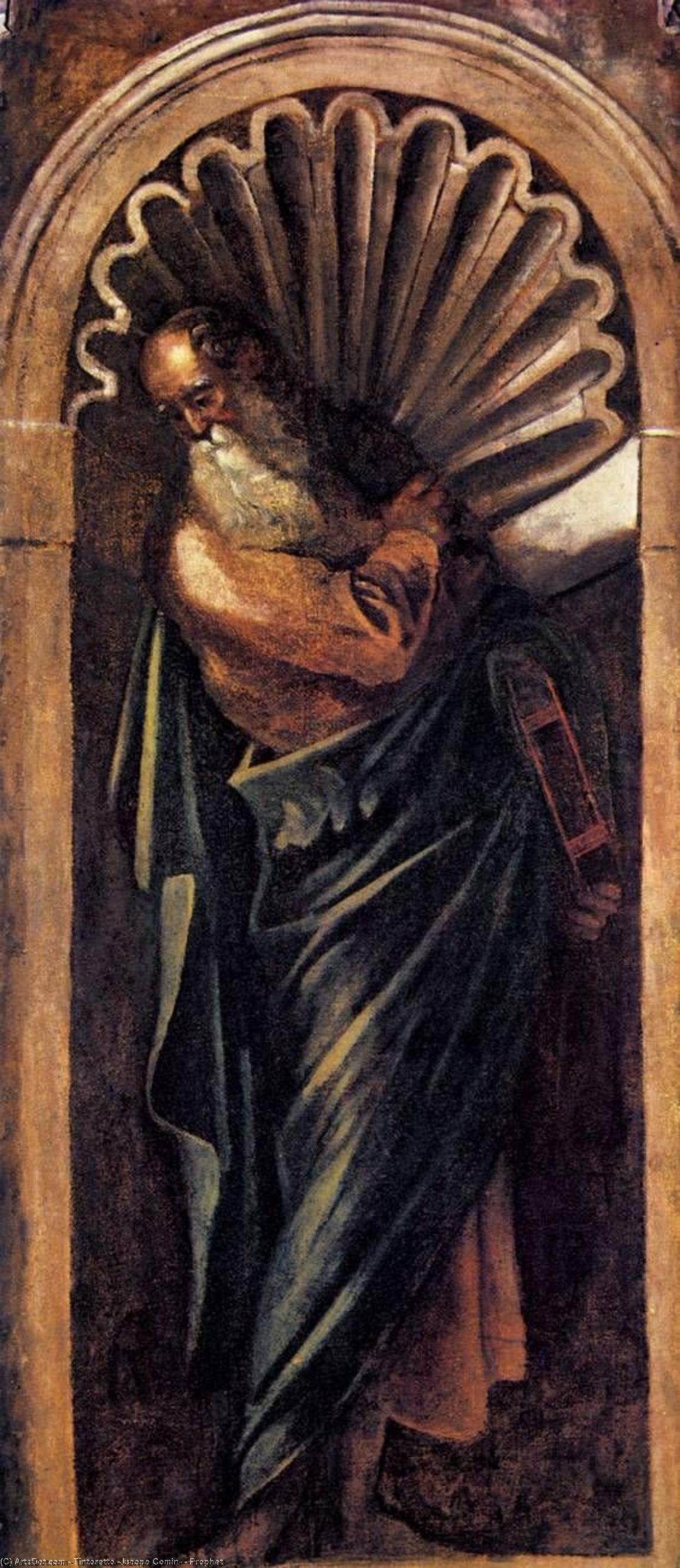 Wikioo.org – L'Enciclopedia delle Belle Arti - Pittura, Opere di Tintoretto (Jacopo Comin) - profeta
