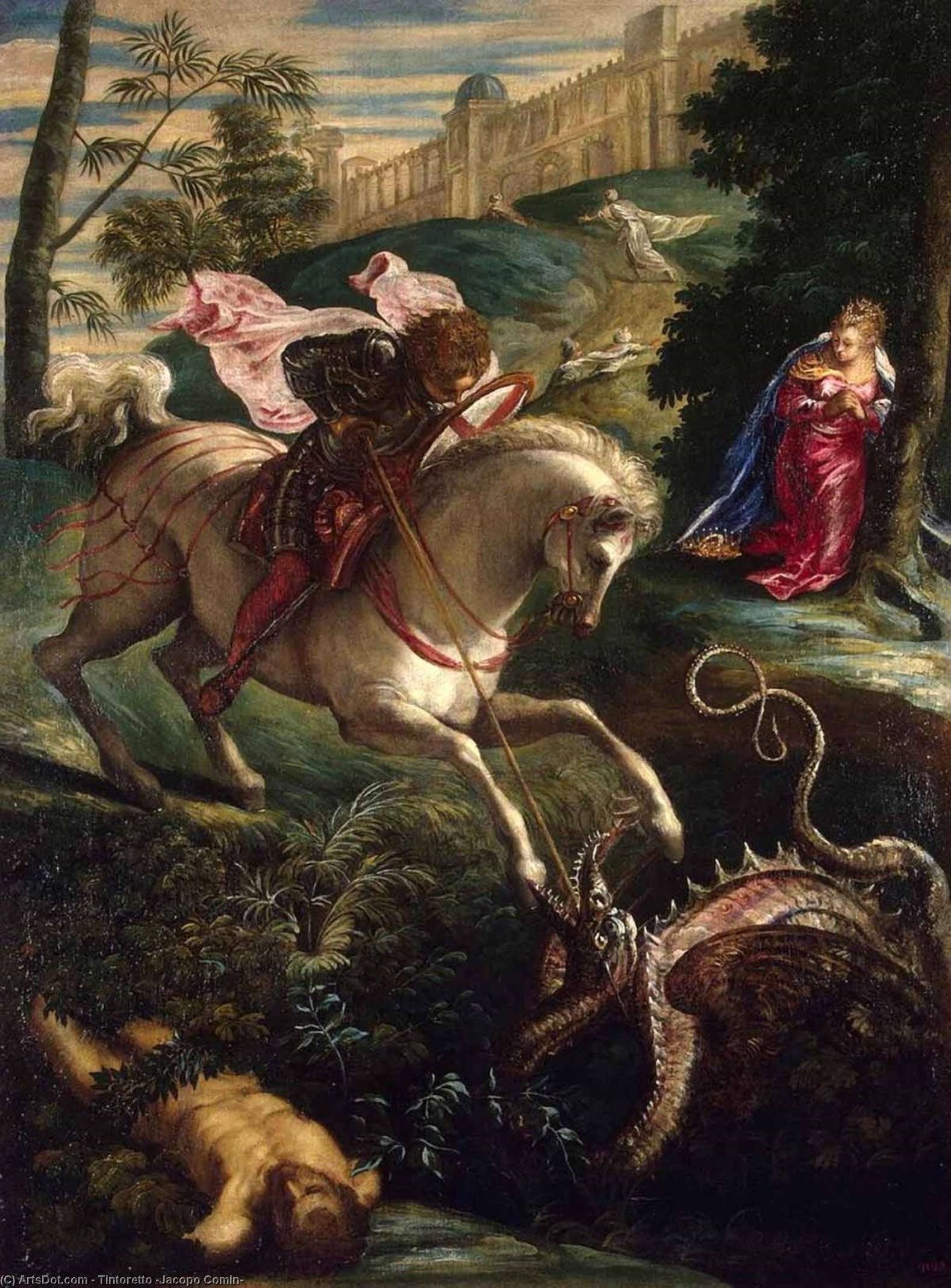Wikioo.org - The Encyclopedia of Fine Arts - Painting, Artwork by Tintoretto (Jacopo Comin) - St George