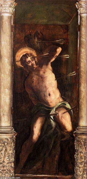 Wikioo.org – La Enciclopedia de las Bellas Artes - Pintura, Obras de arte de Tintoretto (Jacopo Comin) - san Sebastián