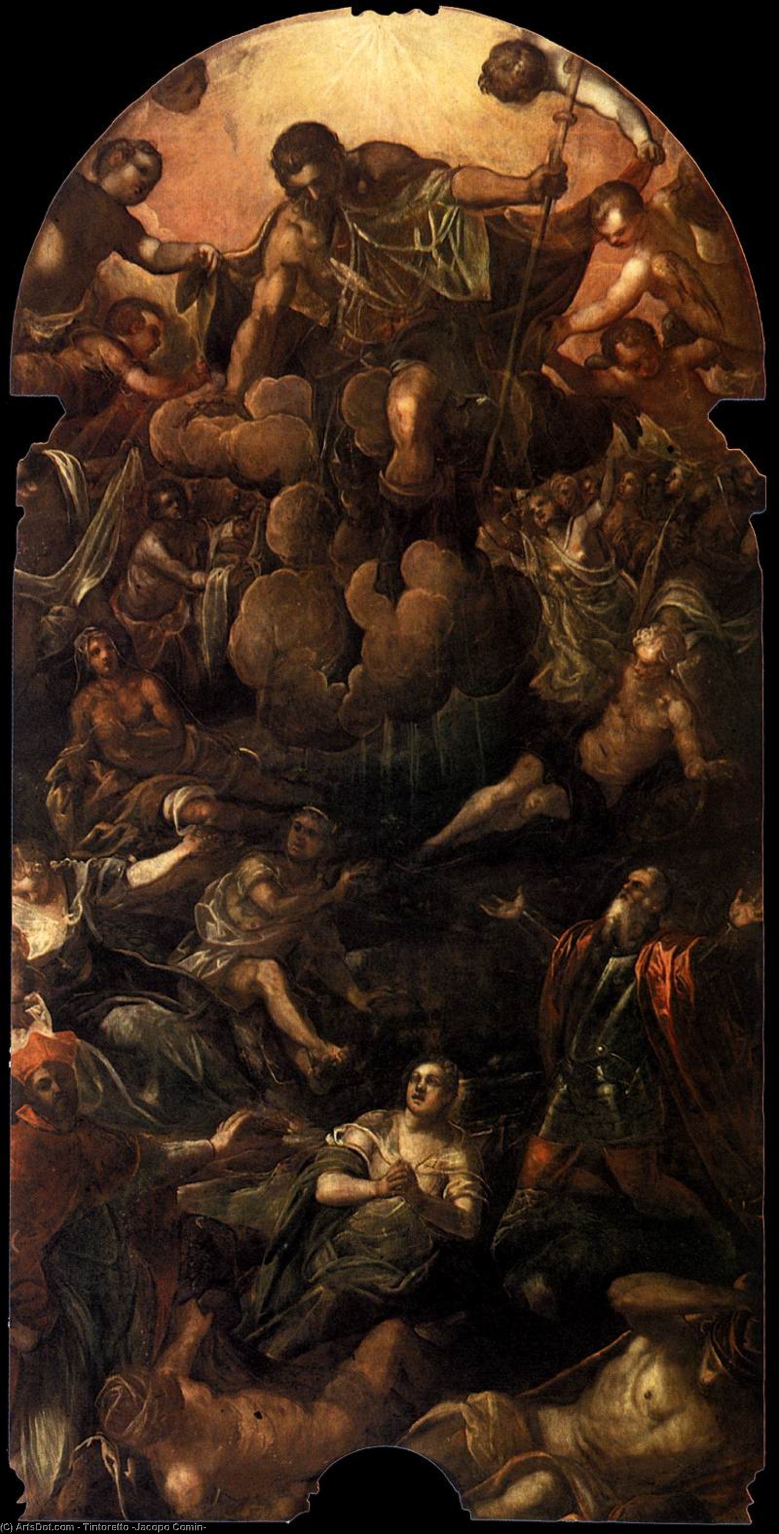WikiOO.org - Encyclopedia of Fine Arts - Malba, Artwork Tintoretto (Jacopo Comin) - The Apparition of St Roch