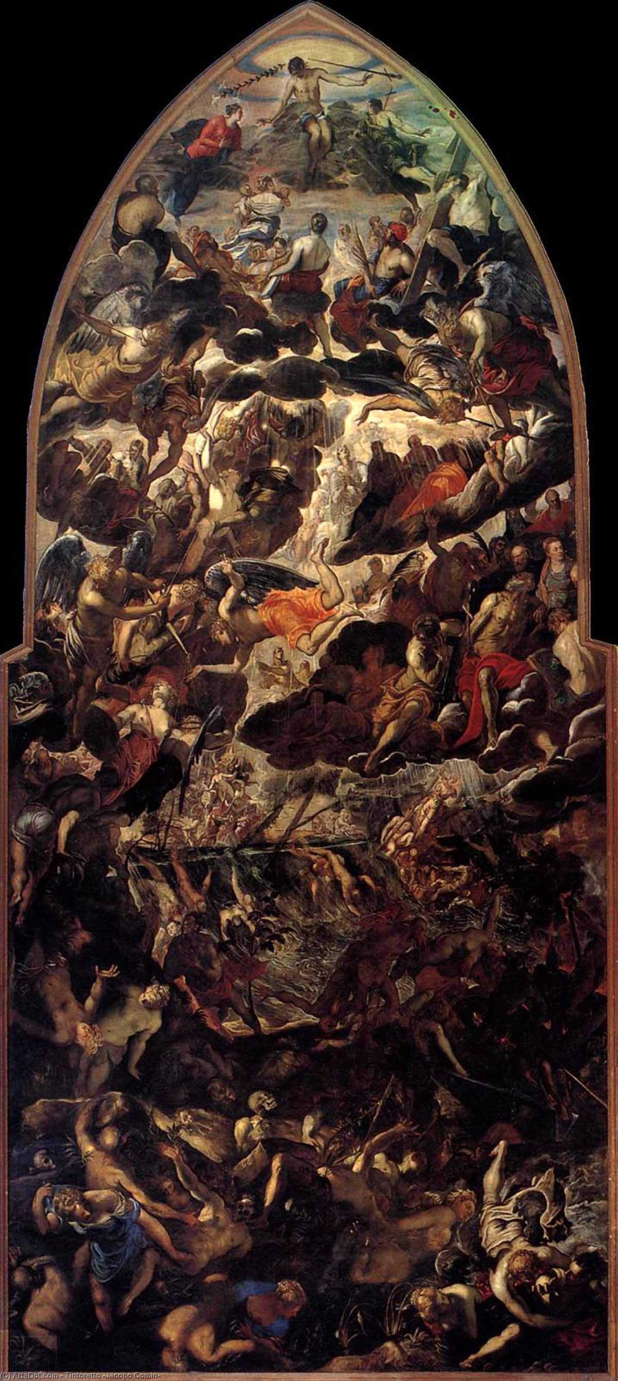 WikiOO.org - Encyclopedia of Fine Arts - Maľba, Artwork Tintoretto (Jacopo Comin) - The Last Judgment