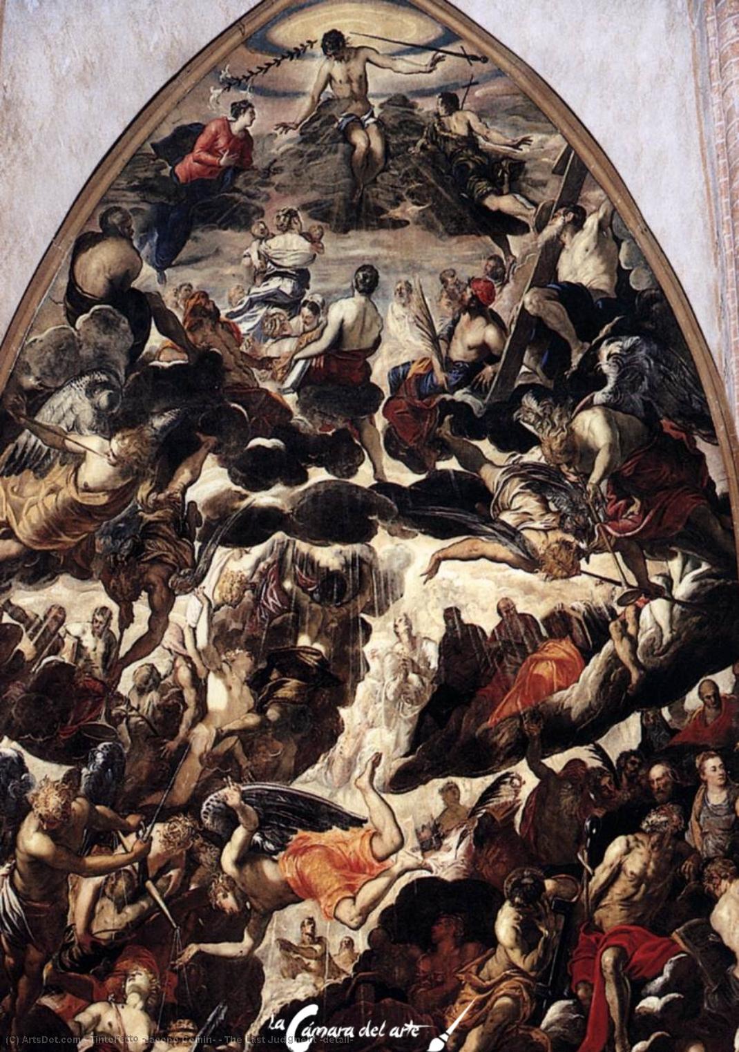 Wikioo.org – La Enciclopedia de las Bellas Artes - Pintura, Obras de arte de Tintoretto (Jacopo Comin) - el último juicio Detalle