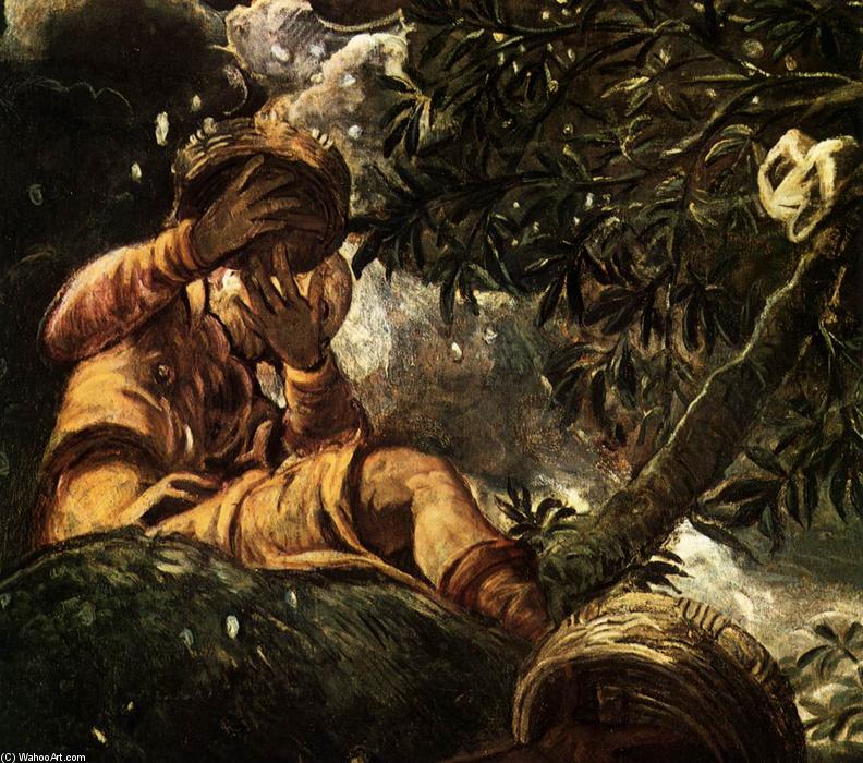 WikiOO.org - Εγκυκλοπαίδεια Καλών Τεχνών - Ζωγραφική, έργα τέχνης Tintoretto (Jacopo Comin) - The Miracle of Manna (detail)