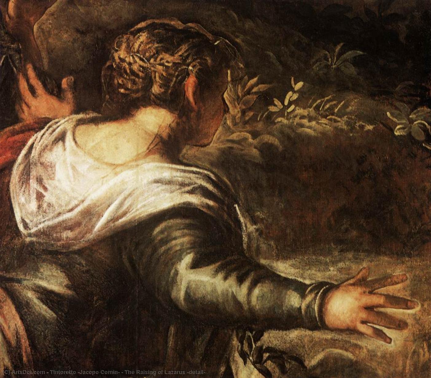 Wikioo.org - The Encyclopedia of Fine Arts - Painting, Artwork by Tintoretto (Jacopo Comin) - The Raising of Lazarus (detail)