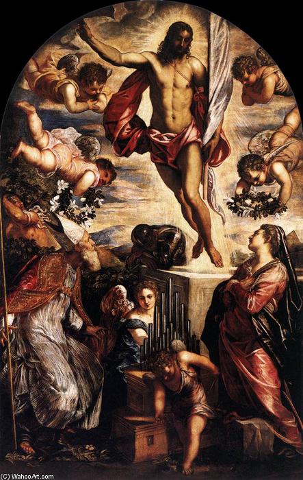 WikiOO.org - Güzel Sanatlar Ansiklopedisi - Resim, Resimler Tintoretto (Jacopo Comin) - The Resurrection of Christ