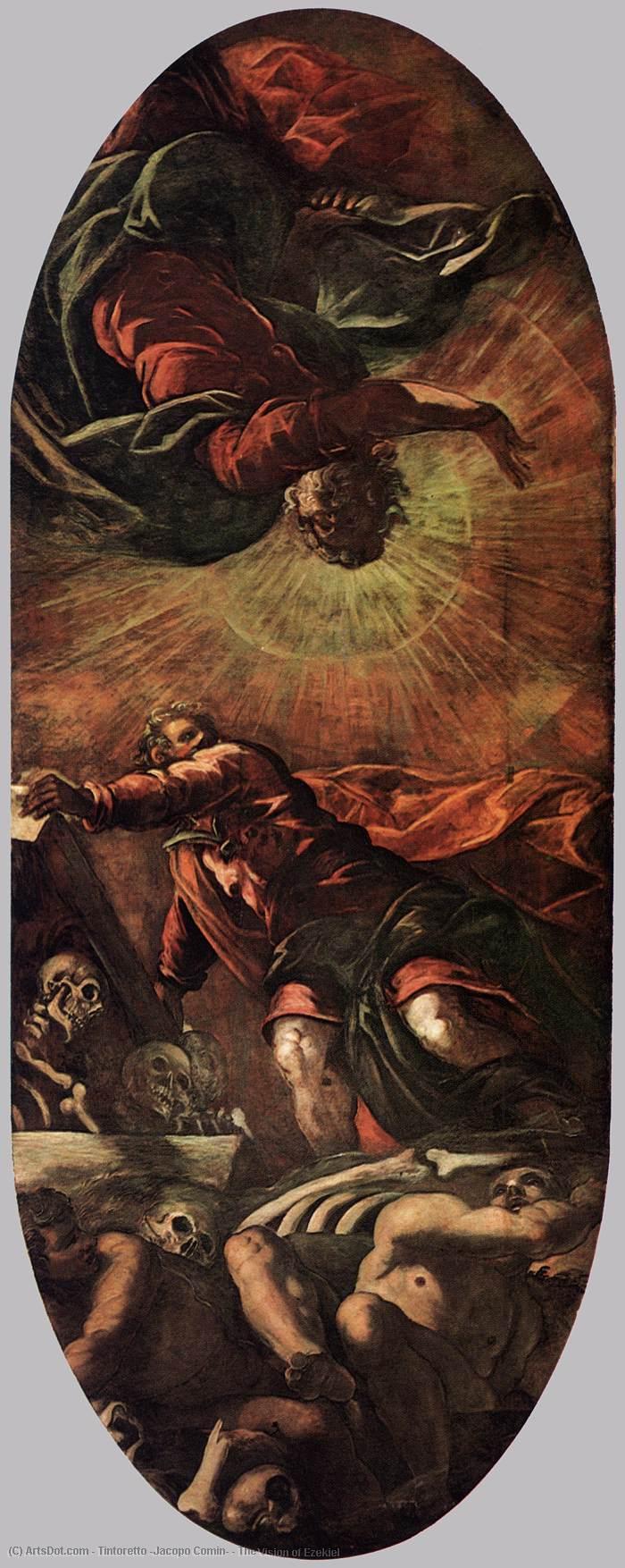 WikiOO.org - Encyclopedia of Fine Arts - Malba, Artwork Tintoretto (Jacopo Comin) - The Vision of Ezekiel