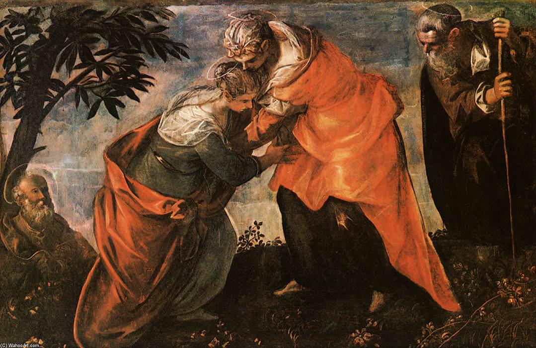 Wikioo.org - The Encyclopedia of Fine Arts - Painting, Artwork by Tintoretto (Jacopo Comin) - Visitation