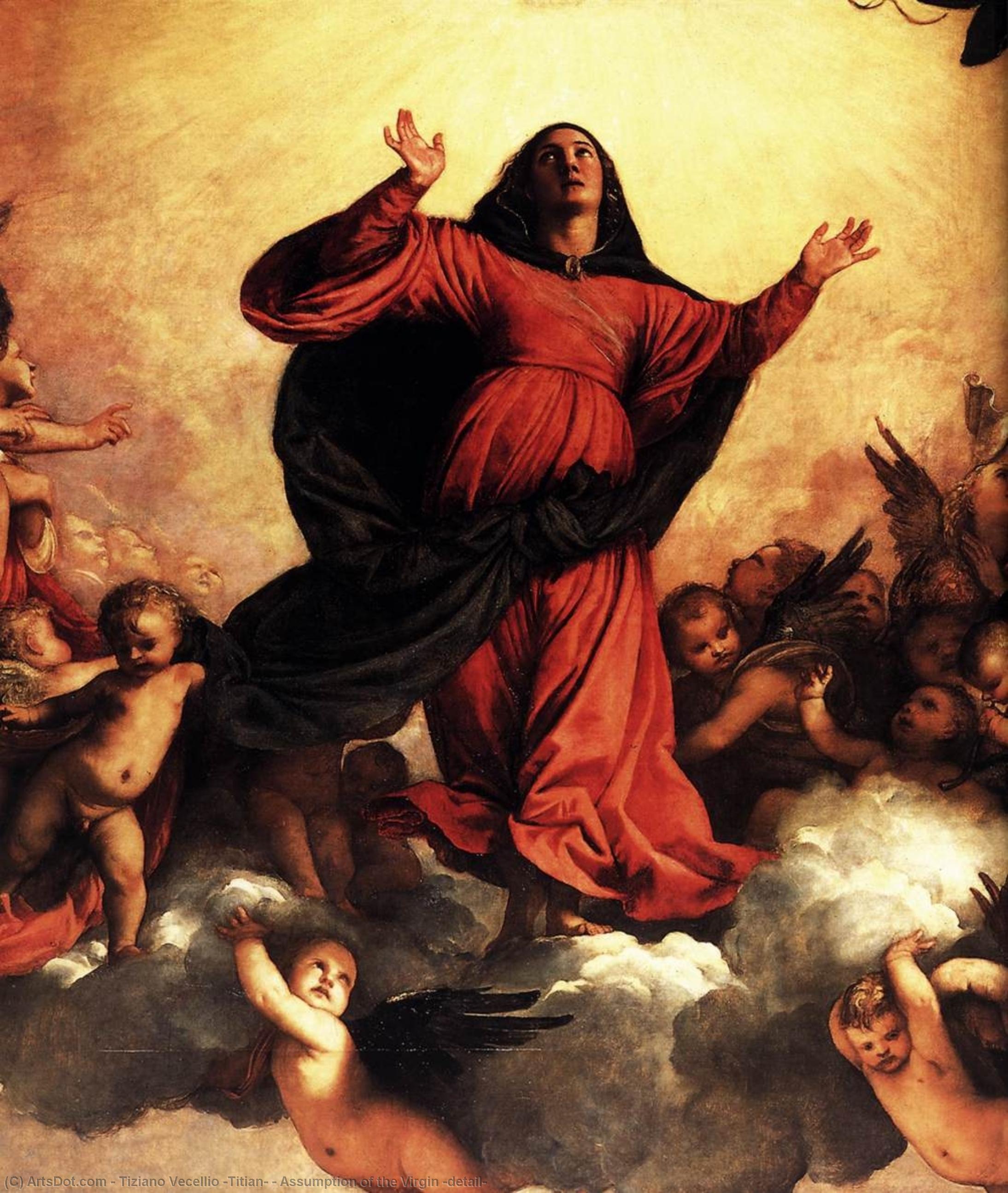 Wikioo.org - The Encyclopedia of Fine Arts - Painting, Artwork by Tiziano Vecellio (Titian) - Assumption of the Virgin (detail)