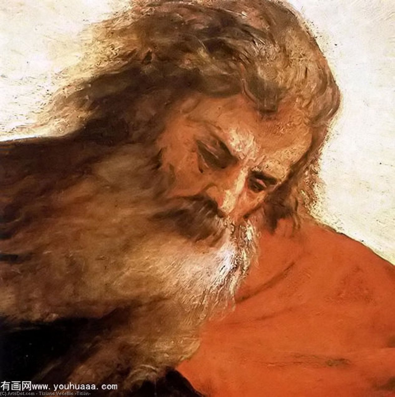 Wikioo.org – L'Enciclopedia delle Belle Arti - Pittura, Opere di Tiziano Vecellio (Titian) - assunzione della vergine ( dettaglio ) ( 8 )