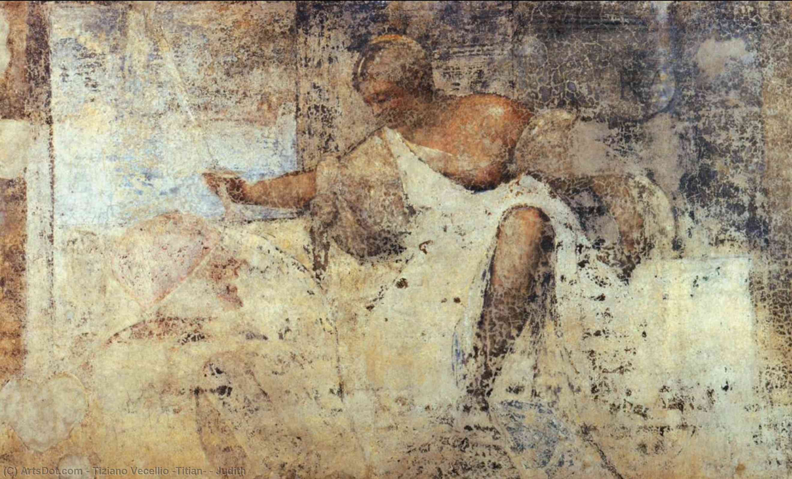 WikiOO.org - Encyclopedia of Fine Arts - Lukisan, Artwork Tiziano Vecellio (Titian) - Judith