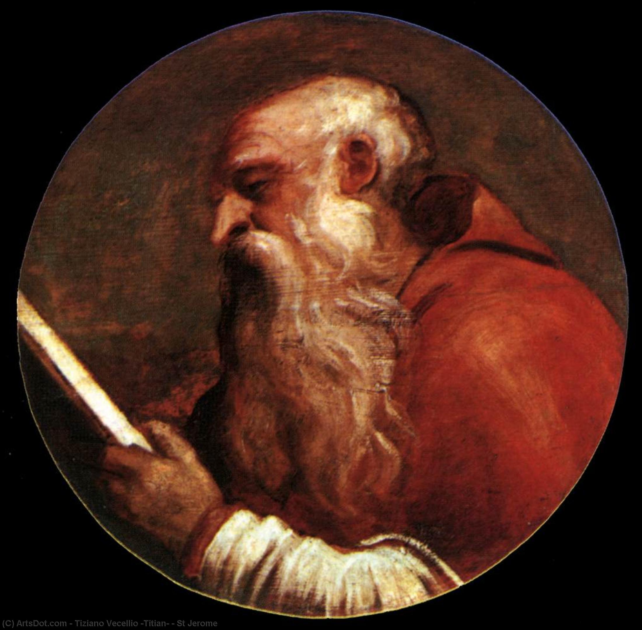 Wikioo.org - The Encyclopedia of Fine Arts - Painting, Artwork by Tiziano Vecellio (Titian) - St Jerome