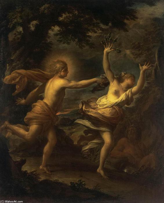 WikiOO.org - אנציקלופדיה לאמנויות יפות - ציור, יצירות אמנות Francesco Trevisani - Apollo and Daphne