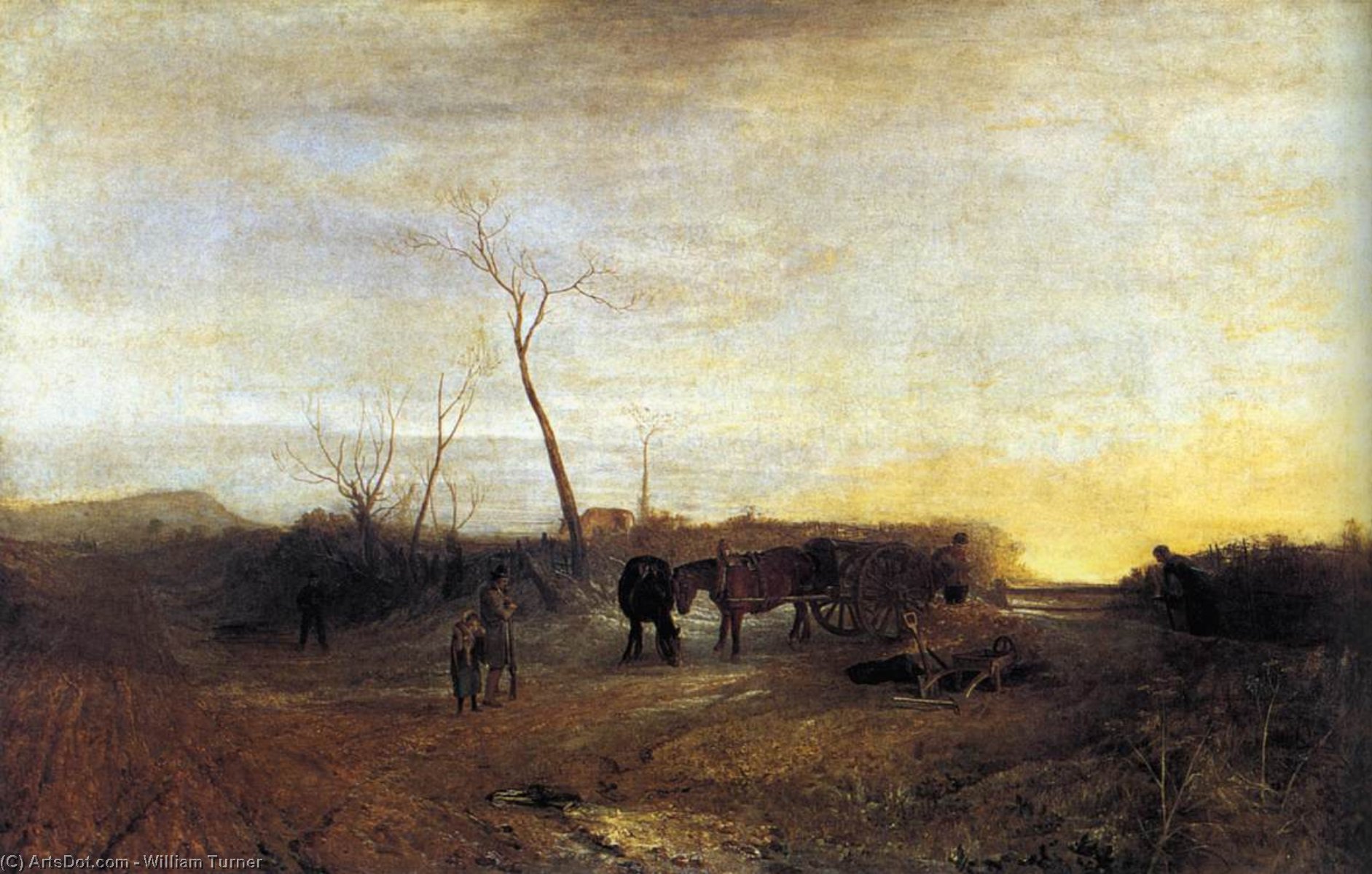 Wikioo.org - The Encyclopedia of Fine Arts - Painting, Artwork by William Turner - Frosty Morning