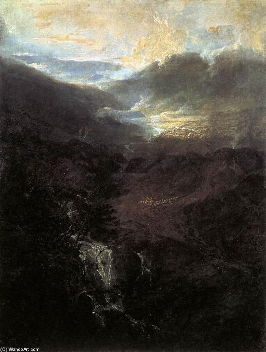 Wikioo.org - The Encyclopedia of Fine Arts - Painting, Artwork by William Turner - Morning amongst the Coniston Fells