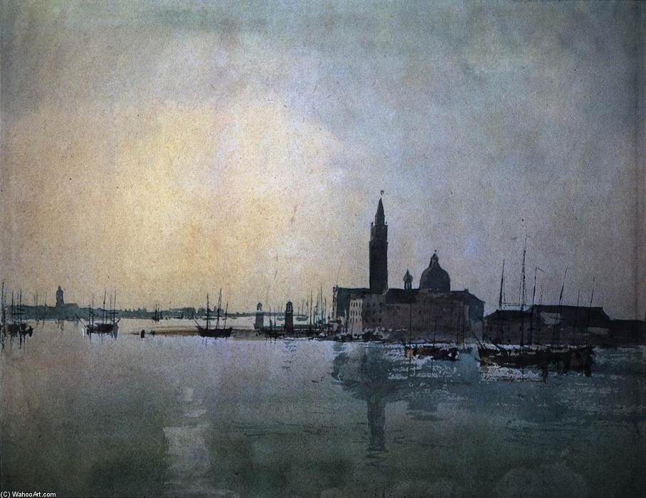 Wikioo.org – La Enciclopedia de las Bellas Artes - Pintura, Obras de arte de William Turner - San Giorgio Maggiore en el amanecer