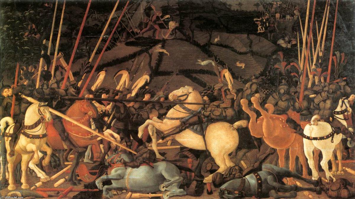 Wikioo.org – L'Enciclopedia delle Belle Arti - Pittura, Opere di Paolo Uccello - Della Bernardino Ciarda Gettato da cavallo