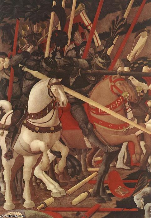 WikiOO.org - Enciklopedija dailės - Tapyba, meno kuriniai Paolo Uccello - Bernardino della Ciarda Thrown Off His Horse (detail)