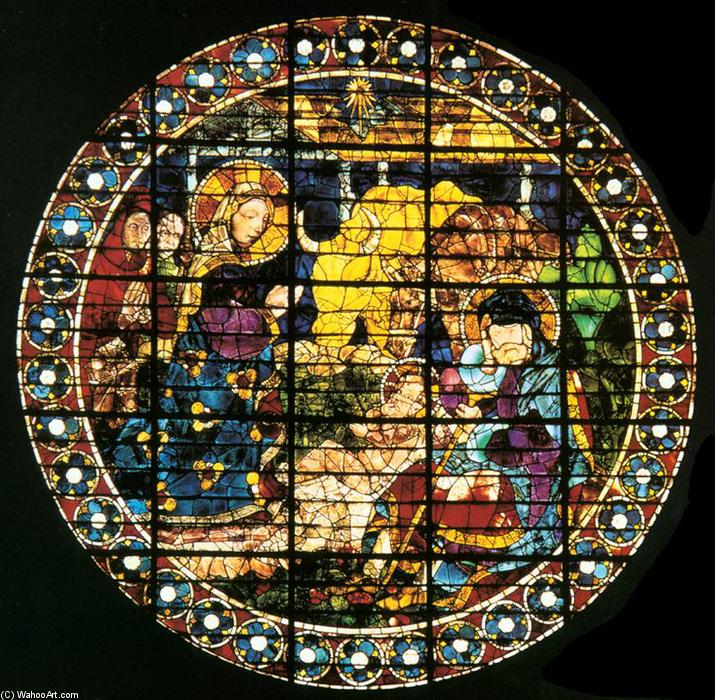 Wikoo.org - موسوعة الفنون الجميلة - اللوحة، العمل الفني Paolo Uccello - Birth of Christ