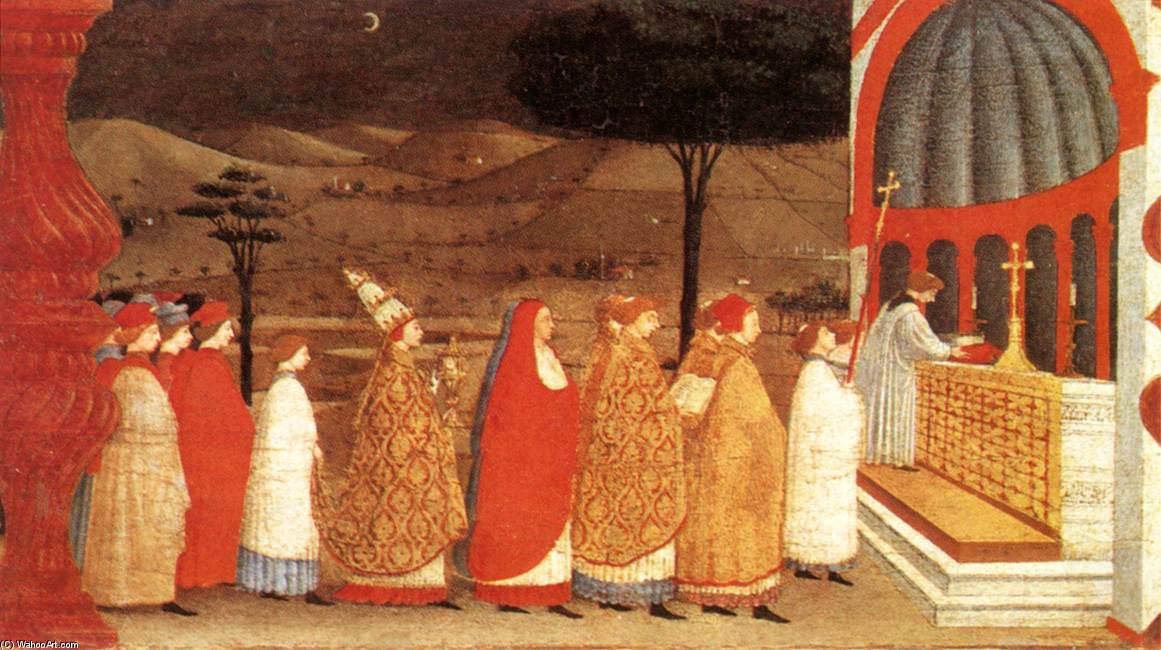 Wikioo.org - The Encyclopedia of Fine Arts - Painting, Artwork by Paolo Uccello - Miracle of the Desecrated Host (Scene 3)