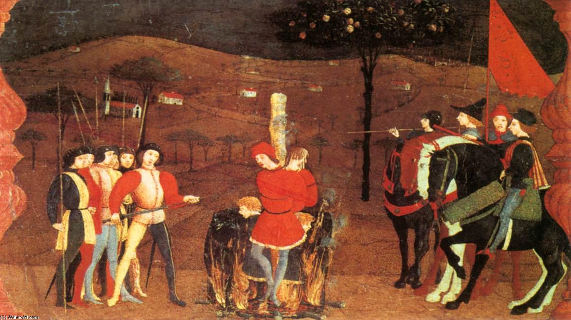 Wikioo.org - สารานุกรมวิจิตรศิลป์ - จิตรกรรม Paolo Uccello - Miracle of the Desecrated Host (Scene 5)