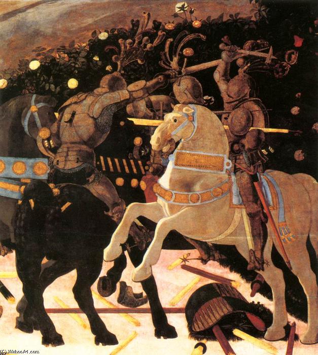 Wikioo.org - The Encyclopedia of Fine Arts - Painting, Artwork by Paolo Uccello - Niccolò da Tolentino Leads the Florentine Troops (detail)