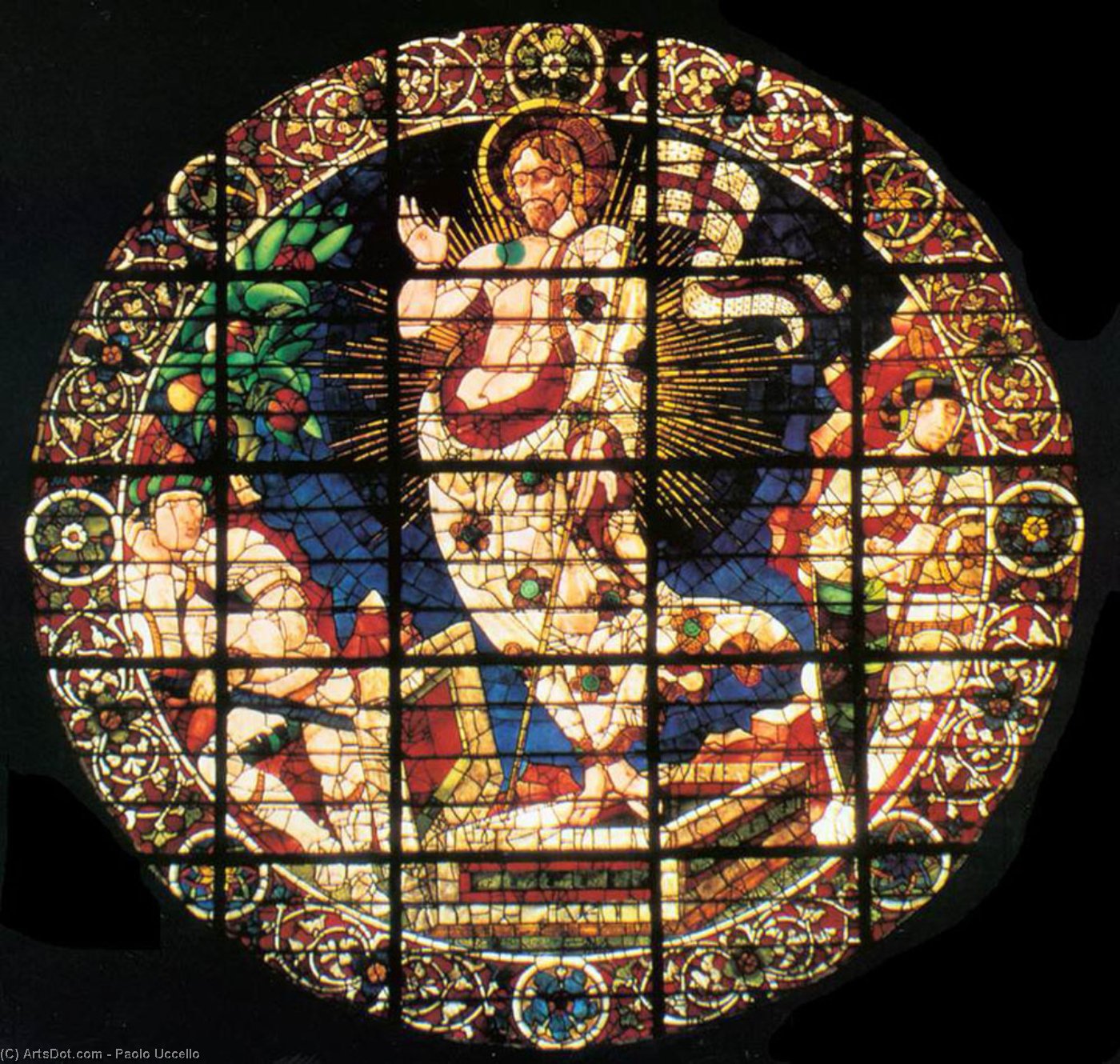 Wikoo.org - موسوعة الفنون الجميلة - اللوحة، العمل الفني Paolo Uccello - Resurrection of Christ