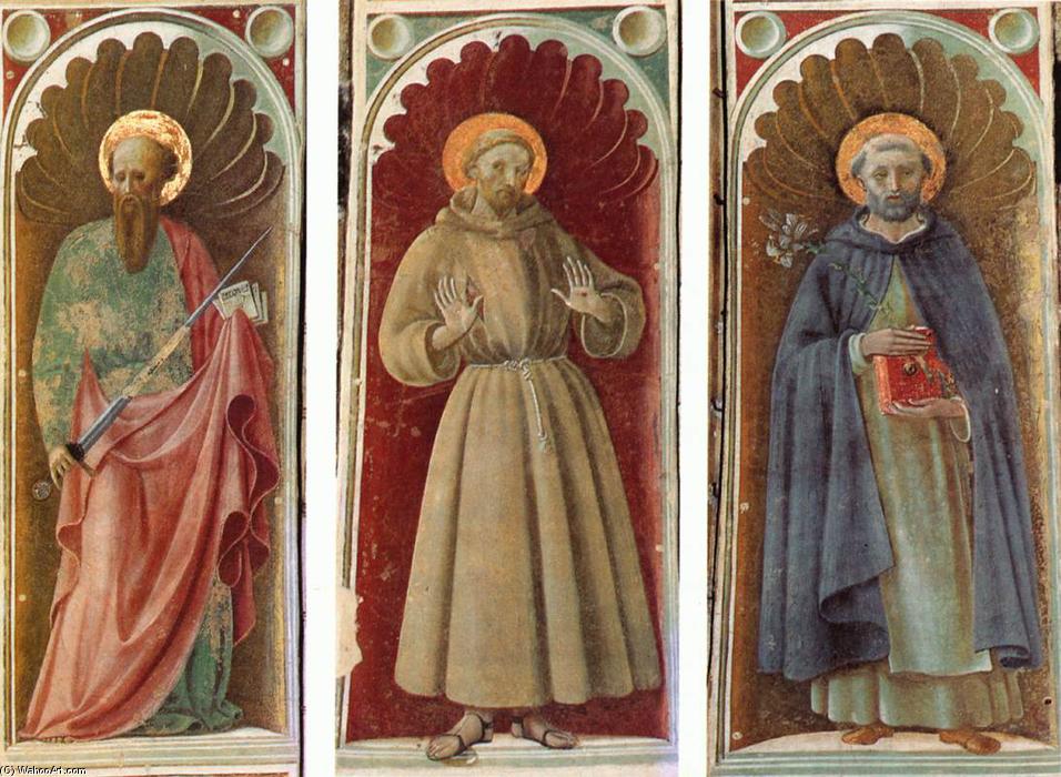 WikiOO.org - Enciclopedia of Fine Arts - Pictura, lucrări de artă Paolo Uccello - Sts Paul, Francis and Jerome
