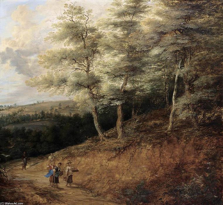 Wikioo.org - The Encyclopedia of Fine Arts - Painting, Artwork by Lucas Van Uden - Wooded Landscape
