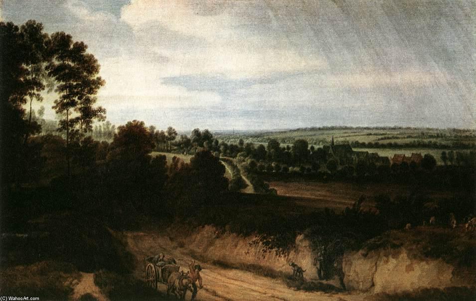 Wikioo.org - The Encyclopedia of Fine Arts - Painting, Artwork by Lodewijk De Vadder - Landscape before the Rain