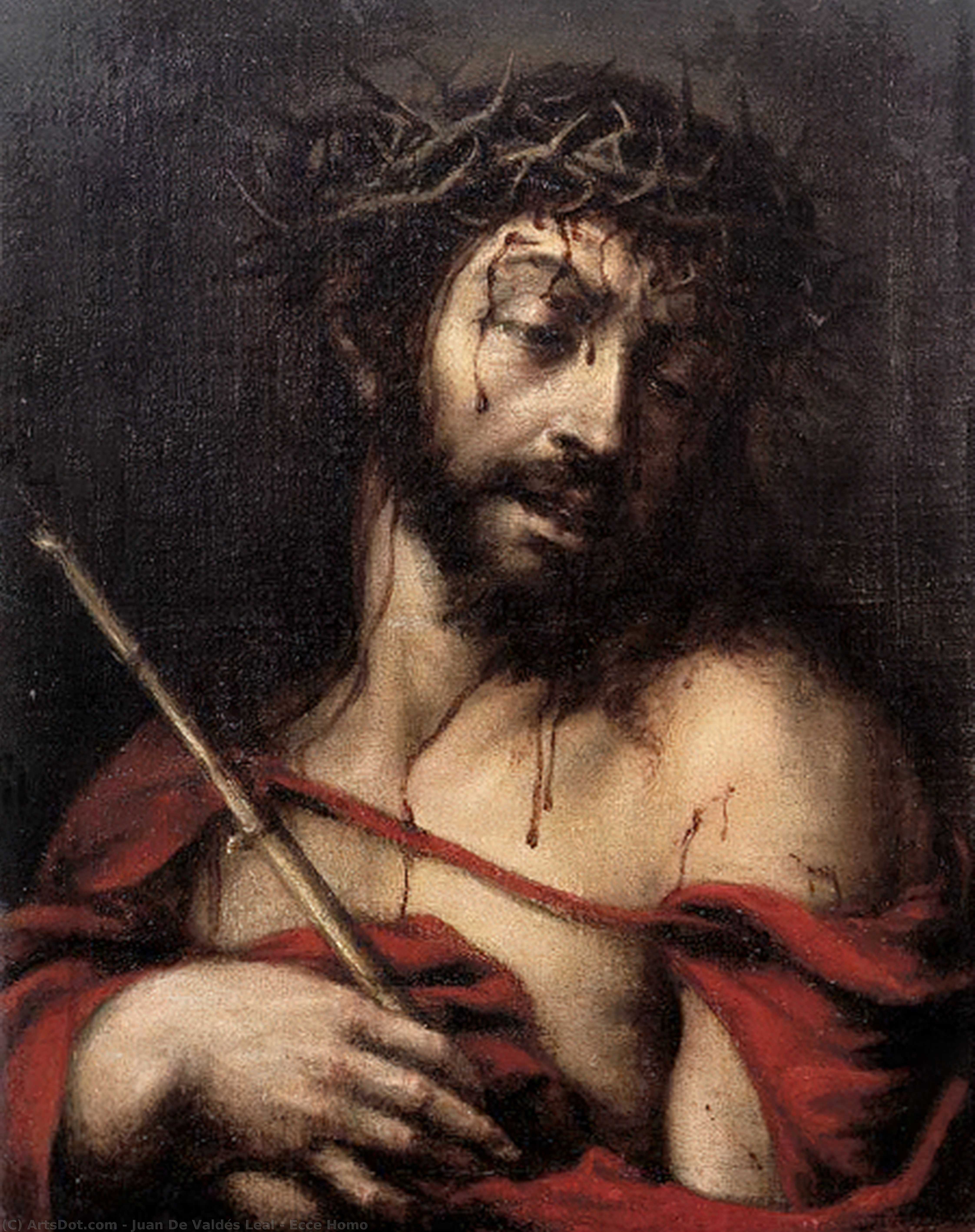 WikiOO.org - Encyclopedia of Fine Arts - Maleri, Artwork Juan De Valdés Leal - Ecce Homo
