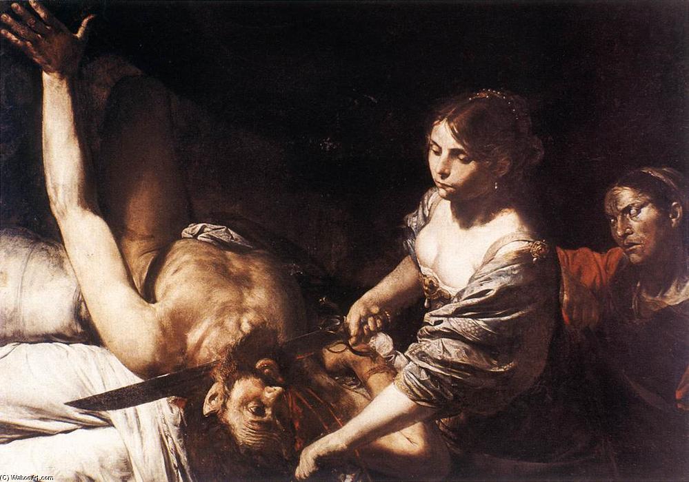 WikiOO.org - Encyclopedia of Fine Arts - Lukisan, Artwork Valentin De Boulogne - Judith and Holofernes