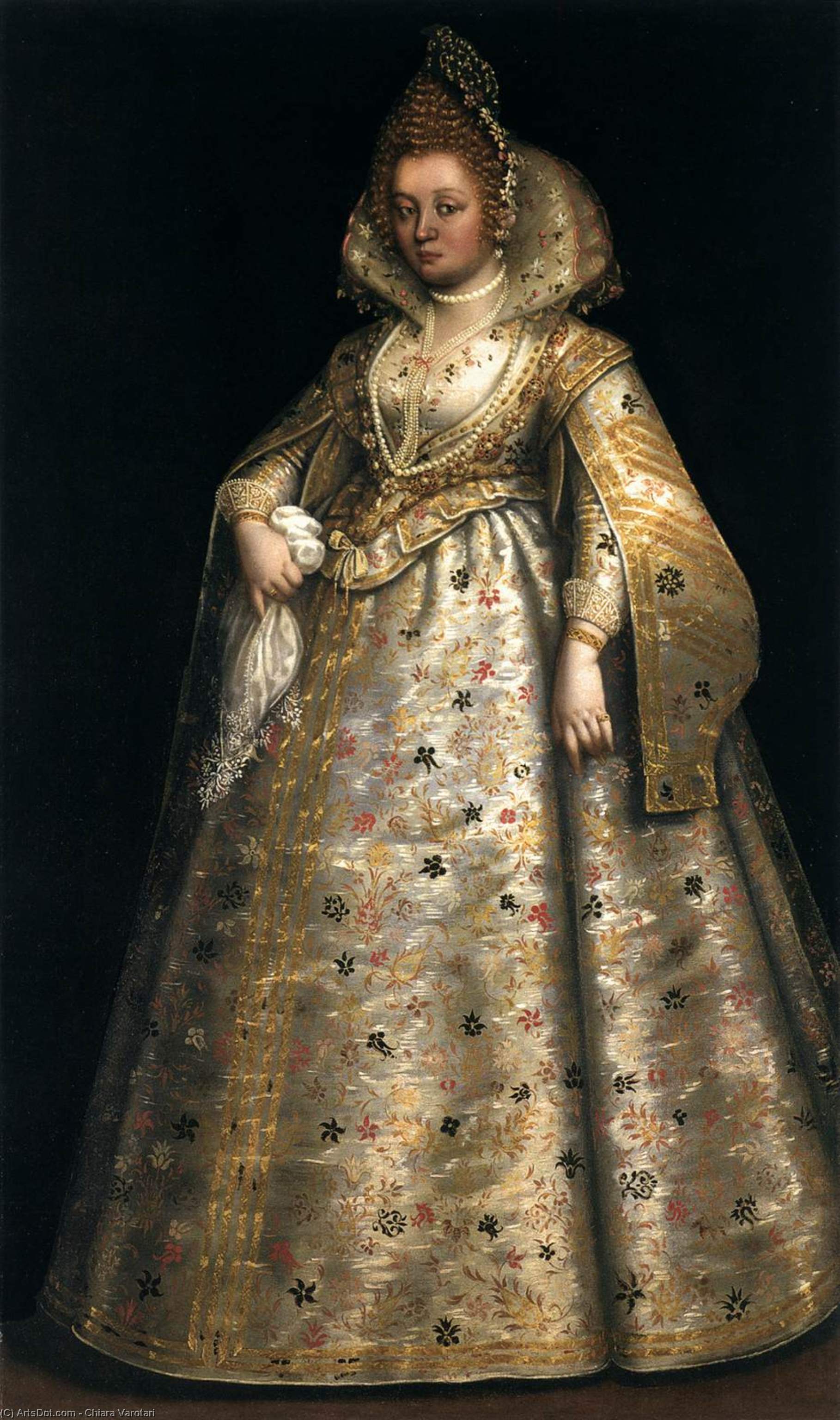 Wikioo.org - The Encyclopedia of Fine Arts - Painting, Artwork by Chiara Varotari - Portrait of a Lady