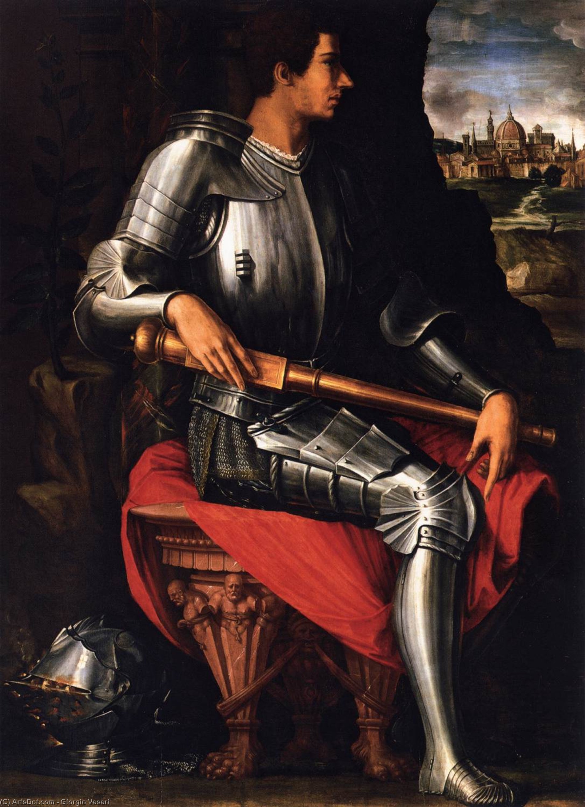 WikiOO.org - دایره المعارف هنرهای زیبا - نقاشی، آثار هنری Giorgio Vasari - Portrait of Duke Alessandro de' Medici