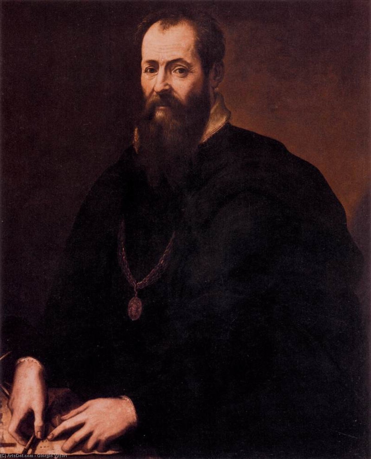 WikiOO.org - Encyclopedia of Fine Arts - Maľba, Artwork Giorgio Vasari - Self-Portrait
