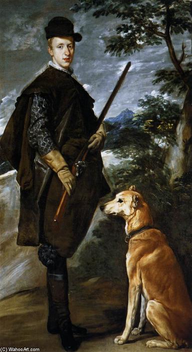 Wikioo.org - The Encyclopedia of Fine Arts - Painting, Artwork by Diego Velazquez - Cardinal Infante Don Fernando as a Hunter