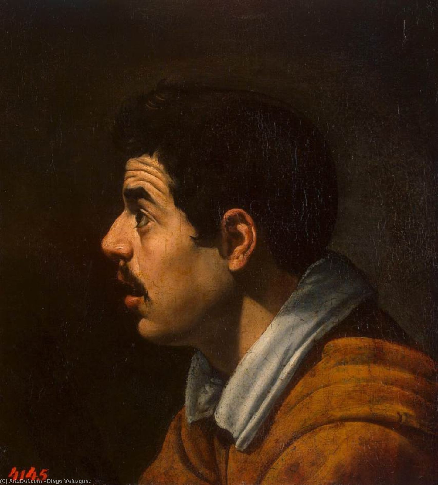 WikiOO.org - Encyclopedia of Fine Arts - Lukisan, Artwork Diego Velazquez - Head of a Man