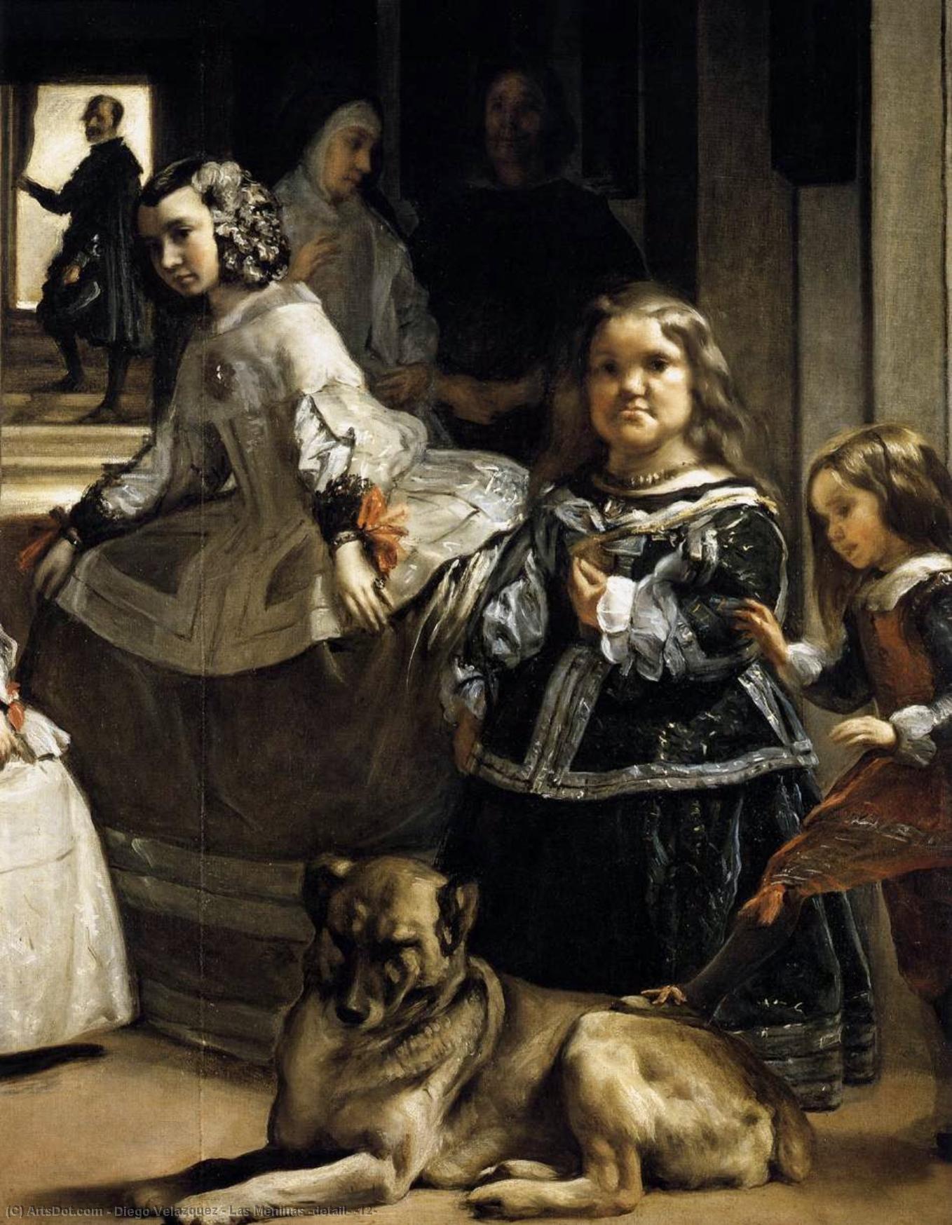 WikiOO.org - Енциклопедия за изящни изкуства - Живопис, Произведения на изкуството Diego Velazquez - Las Meninas (detail) (12)
