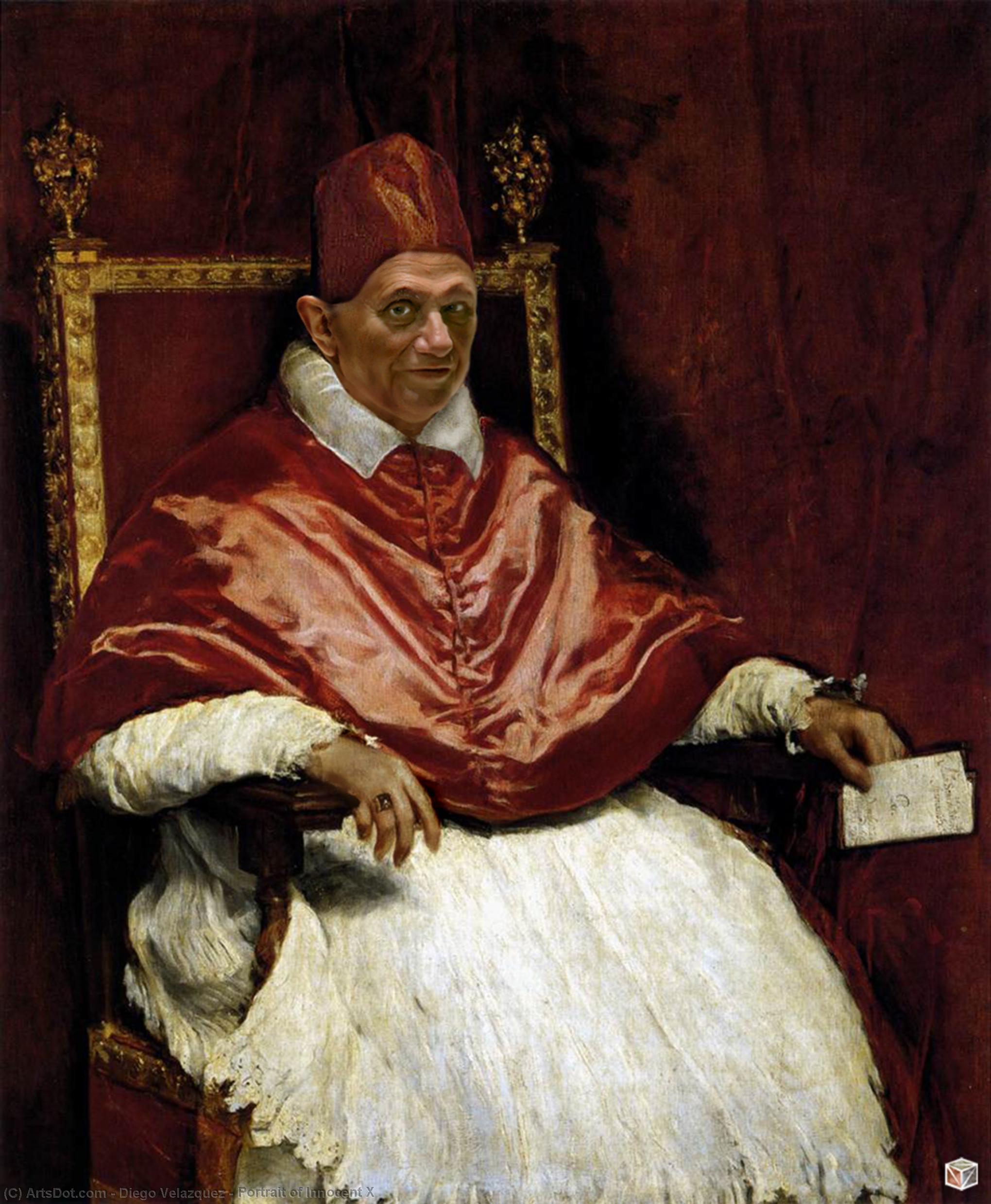 WikiOO.org - Енциклопедия за изящни изкуства - Живопис, Произведения на изкуството Diego Velazquez - Portrait of Innocent X