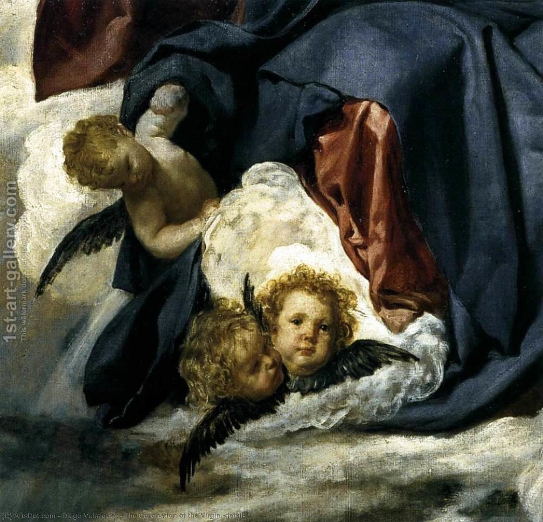 Wikioo.org – La Enciclopedia de las Bellas Artes - Pintura, Obras de arte de Diego Velazquez - La Coronación de la Virgen Detalle