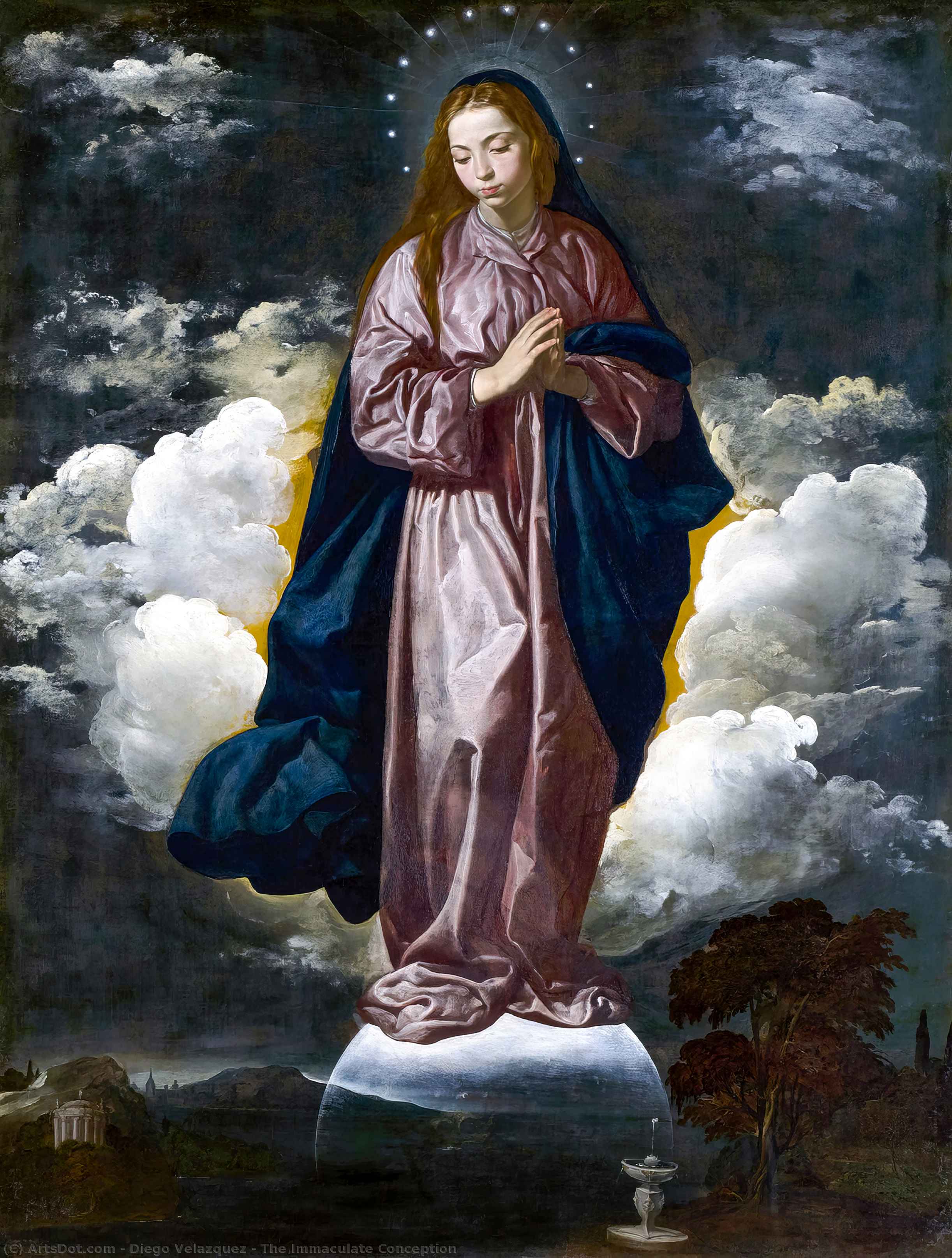 WikiOO.org - אנציקלופדיה לאמנויות יפות - ציור, יצירות אמנות Diego Velazquez - The Immaculate Conception